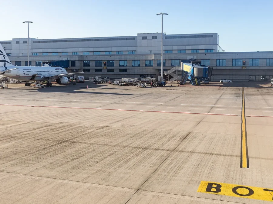 Aircraft stands at Athens International Airport