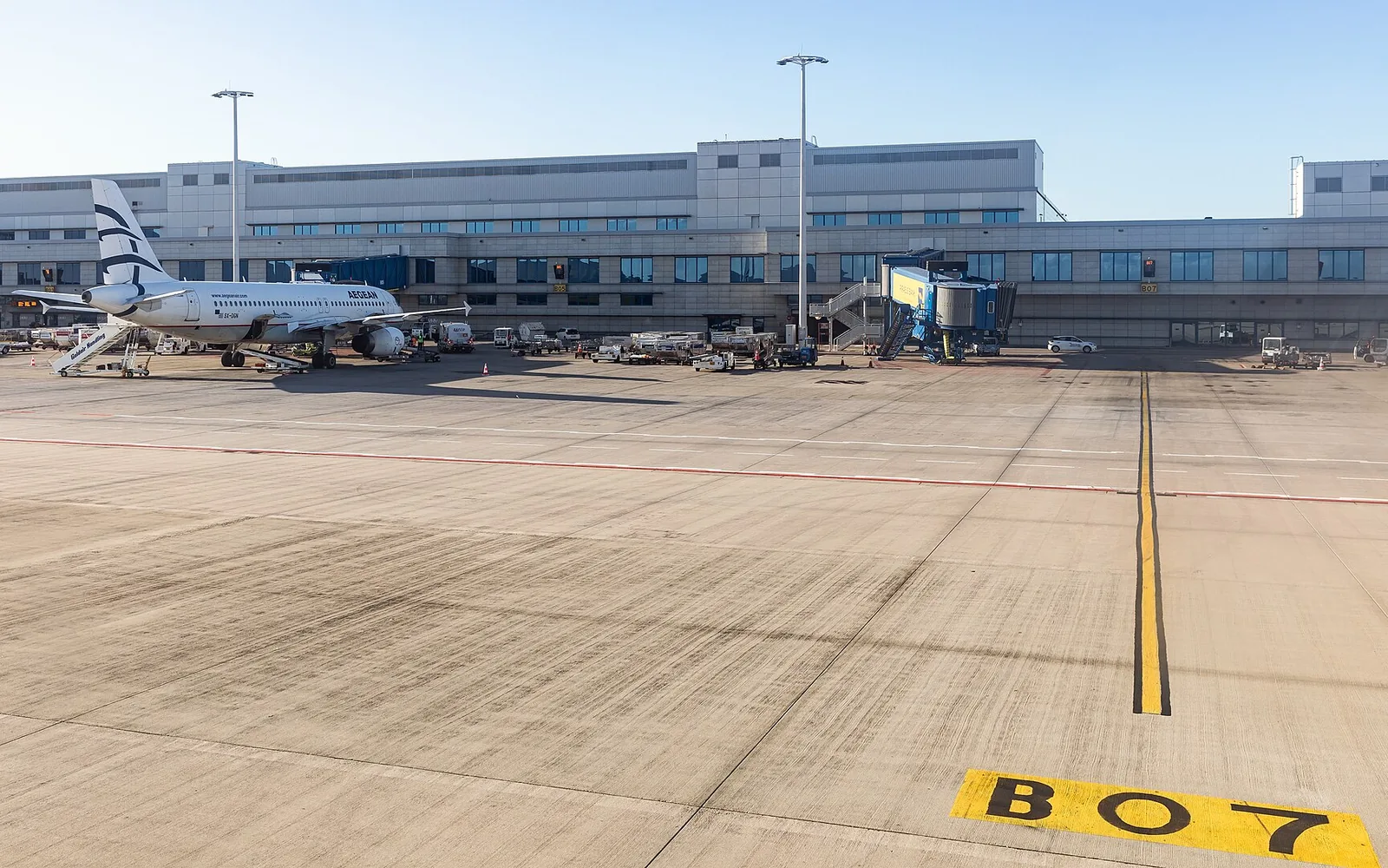 Aircraft stands at Athens International Airport