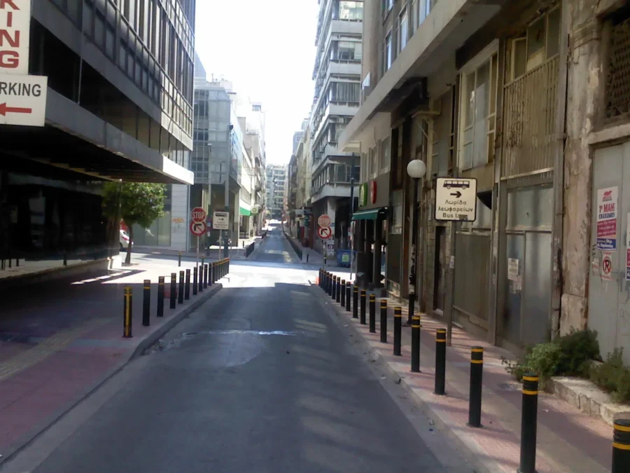 Notara Street in the Troumpa district of Piraeus